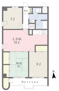 宇都宮第6チサンマンション【6階】の間取り