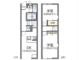 2DKの間取り画像