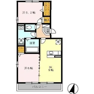 ルラーシュ【3階】の間取り