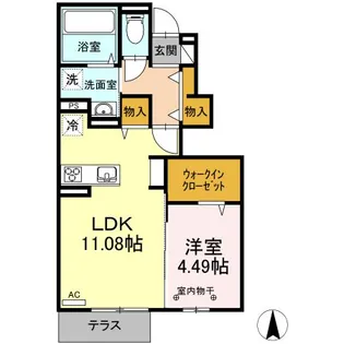 リッチmomo【1階】の間取り