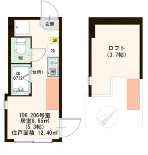 ハーモニーテラス高円寺南III【2階】の間取り