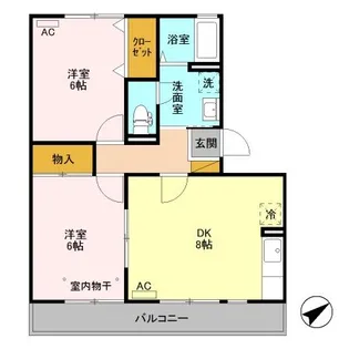 セピアコート【1階】の間取り