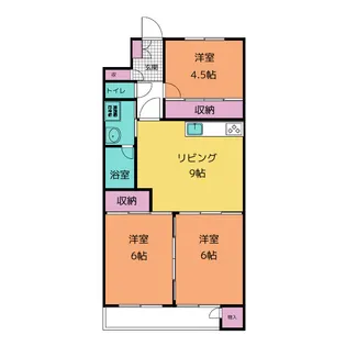 3DKの間取り画像