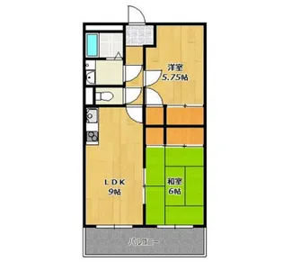 兵庫県明石市二見町西二見【マンション】の間取り