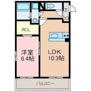 ヴィーナス・ヒルズ近見【1階】の間取り