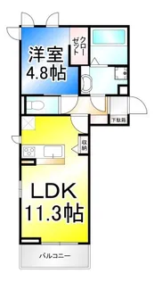 A春栄【3階】の間取り