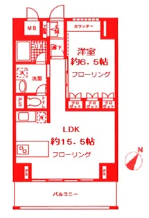 ロジュマン湘南【9階】の間取り
