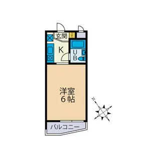 ポケットハイツ本厚木【3階】の間取り