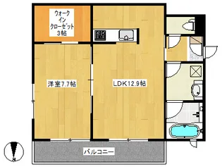 ドエル北小岩【2階】の間取り