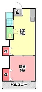 ゆたかマンション【3階】の間取り
