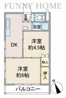 東京都世田谷区下馬2【マンション】の間取り