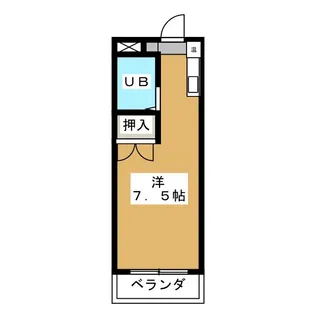 アーバンハイツNY【1階】の間取り
