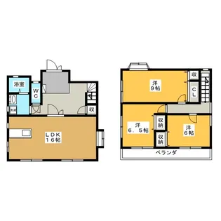 岐阜県各務原市川島河田町【一戸建】の間取り