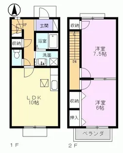 terrace paddy Iの間取り