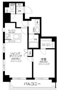 スカイコート日本橋浜町第3【10階】の間取り