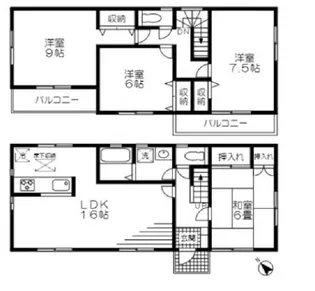 埼玉県鴻巣市鴻巣【一戸建】の間取り