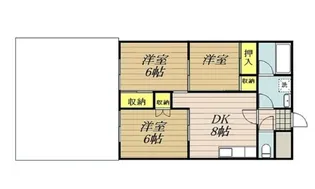 3DKの間取り画像