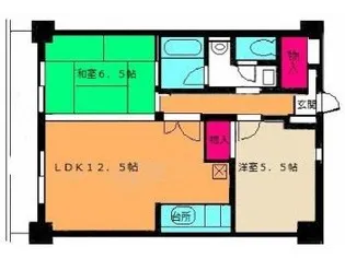 グランデュール峯崎【4階】の間取り