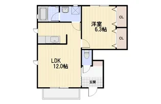 ローリエの街A棟【1階】の間取り