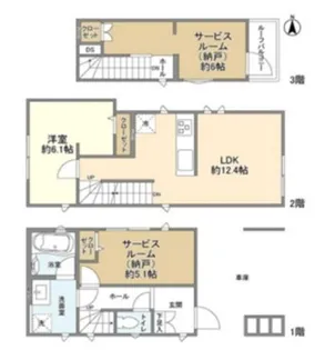 東京都杉並区永福4【一戸建】の間取り