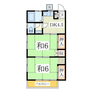 いつきレジデンス光ヶ丘【2階】の間取り