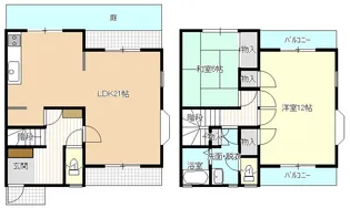 広島県安芸郡府中町山田3【一戸建】の間取り
