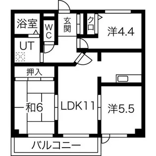岐阜県多治見市上野町1【マンション】の間取り