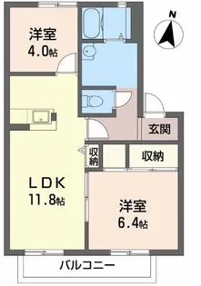 モンブラン【2階】の間取り
