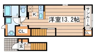 グレイスガーデン松森II【2階】の間取り