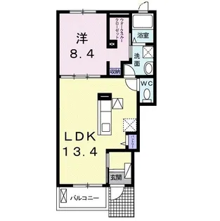 香川県高松市太田上町【アパート】の間取り