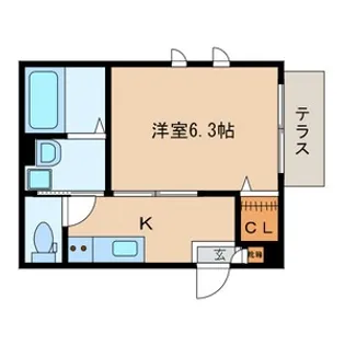 ディアコート【1階】の間取り