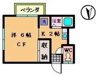 大久保方【2階】の間取り