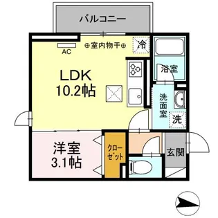 パーパス【1階】の間取り