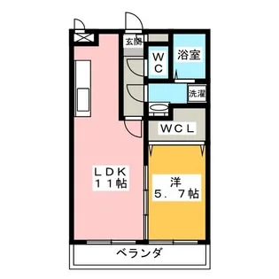 アルタイル【1階】の間取り