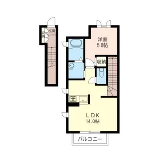 ヴァルトII【2階】の間取り