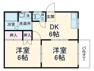 シティハイム杉浦【2階】の間取り