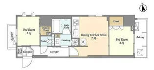 ジオエント浅草雷門【5階】の間取り