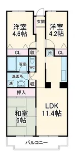コンフォール北寺尾【2階】の間取り