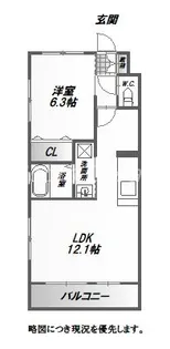 フォブール東吉野【1階】の間取り