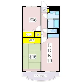 鹿児島県鹿児島市東谷山3【マンション】の間取り