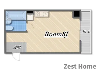 AIROSE立花【3階】の間取り