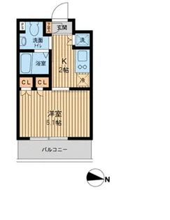 東京都品川区荏原3【マンション】の間取り