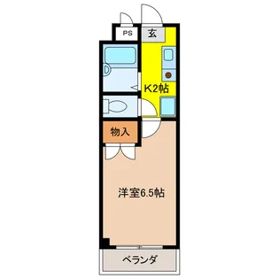 リズスクエア 中棟【2階】の間取り