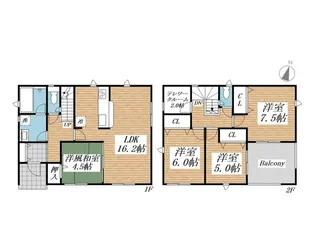 山口県防府市千日1【一戸建】の間取り