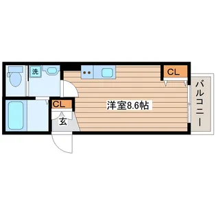 アルテラヴィータ南仙台【2階】の間取り