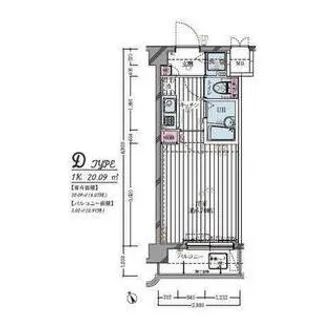 リヴシティ平和島【2階】の間取り