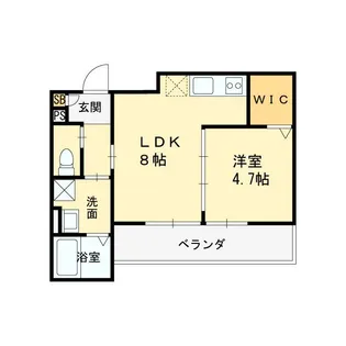 仮称)高槻市赤大路共同住宅【3階】の間取り