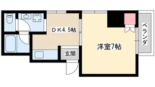 ISハイツ新大阪【2階】の間取り