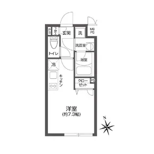 LEGALAND高円寺【4階】の間取り