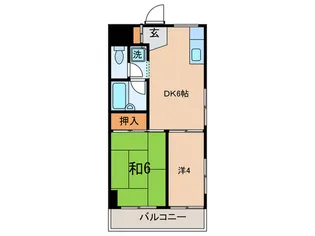 エクセルハイム西ヶ原【4階】の間取り